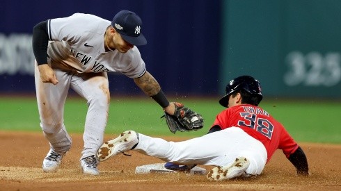 Gleyber Torres y Steven Kwan en Serie Divisional