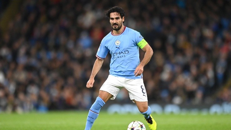 Gundogan en acción con Manchester City.