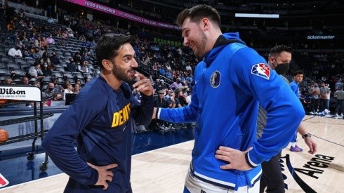 Facundo Campazzo con Luka Doncic en NBA 2021