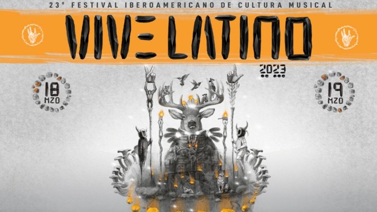 Cartel oficial del Vive Latino 2023