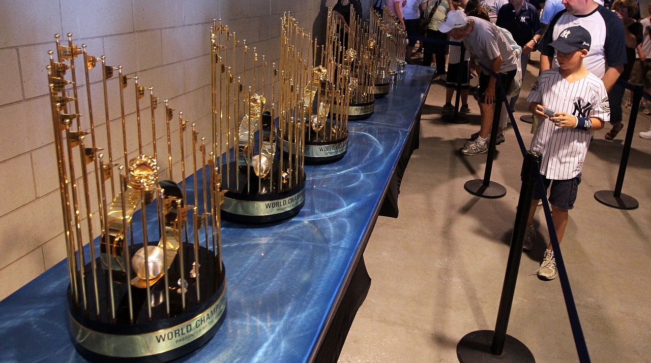 Trofeos de Serie Mundial de New York Yankees (Foto: Getty Images)