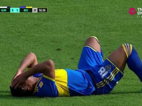 VIDEO | Otra baja inesperada en Boca: tras su golazo, Fabra pidió el cambio y fue reemplazado