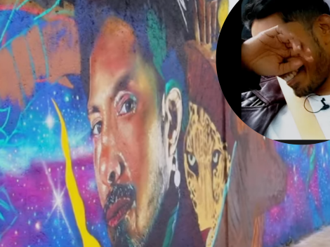 Tenoch Huerta lloró al ver su rostro en un mural, te decimos en qué parte de la CDMX está