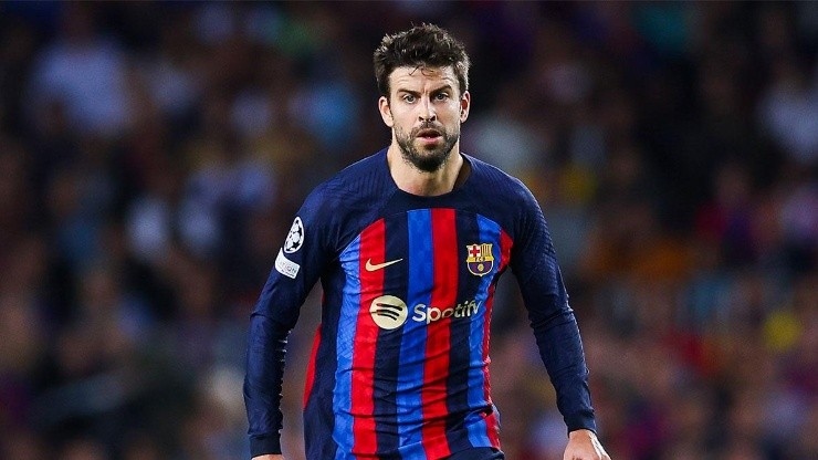 Gerard Piqué en juego con Barcelona.