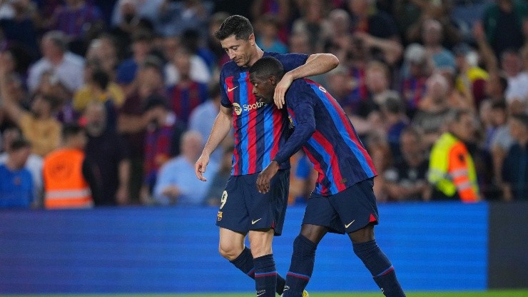 Robert Lewandowski y Ousmane Dembélé.