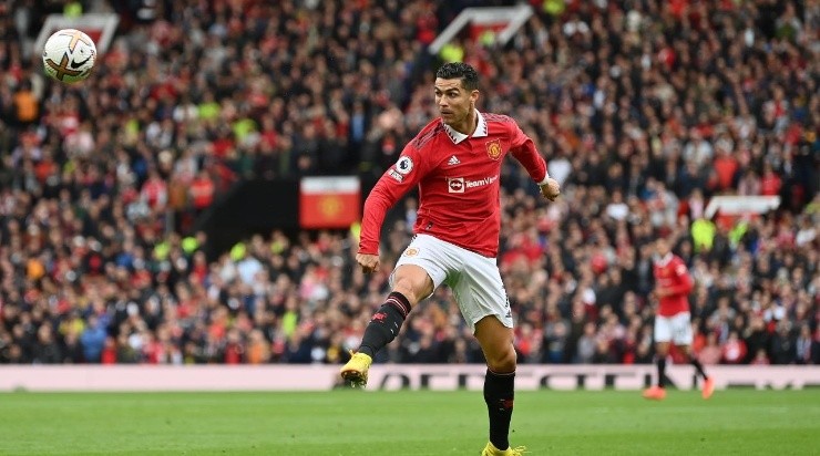 Cristiano Ronaldo of Manchester United  (Photo by Dan Mullan/Getty Images)