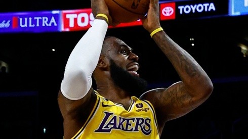 LeBron James con Lakers en la NBA 2022