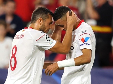 Con un gol de Montiel, Sevilla sigue con vida en esta Champions