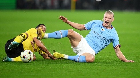 Haaland en su vuelta al Signal Iduna Park.