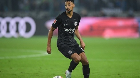 Djibril Sow of Frankfurt in a game vs Borussia Monchengladbach