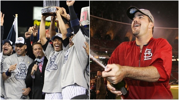 Yankees y Cardinals, con dos títulos cada uno. (Getty Images)