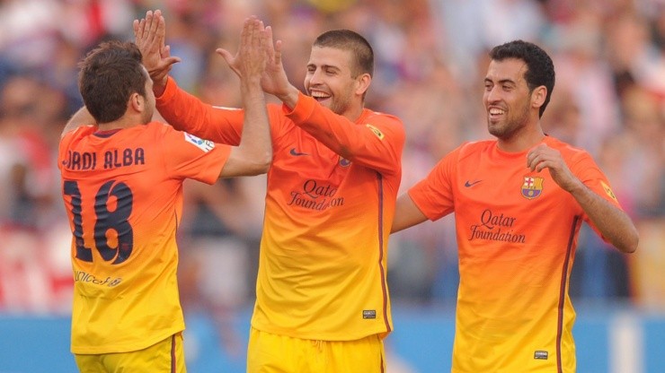 Alba, Piqué y Busquets, pasaron grandes momentos en Barcelona.