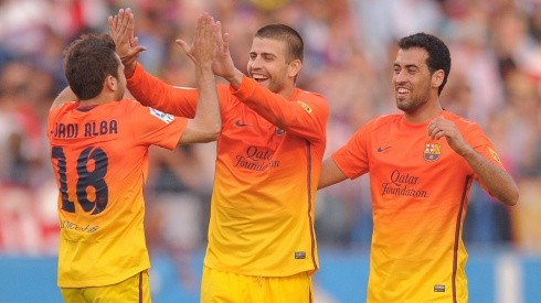 Alba, Piqué y Busquets, pasaron grandes momentos en Barcelona.