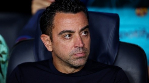 Manager Xavi Hernandez of Barcelona
