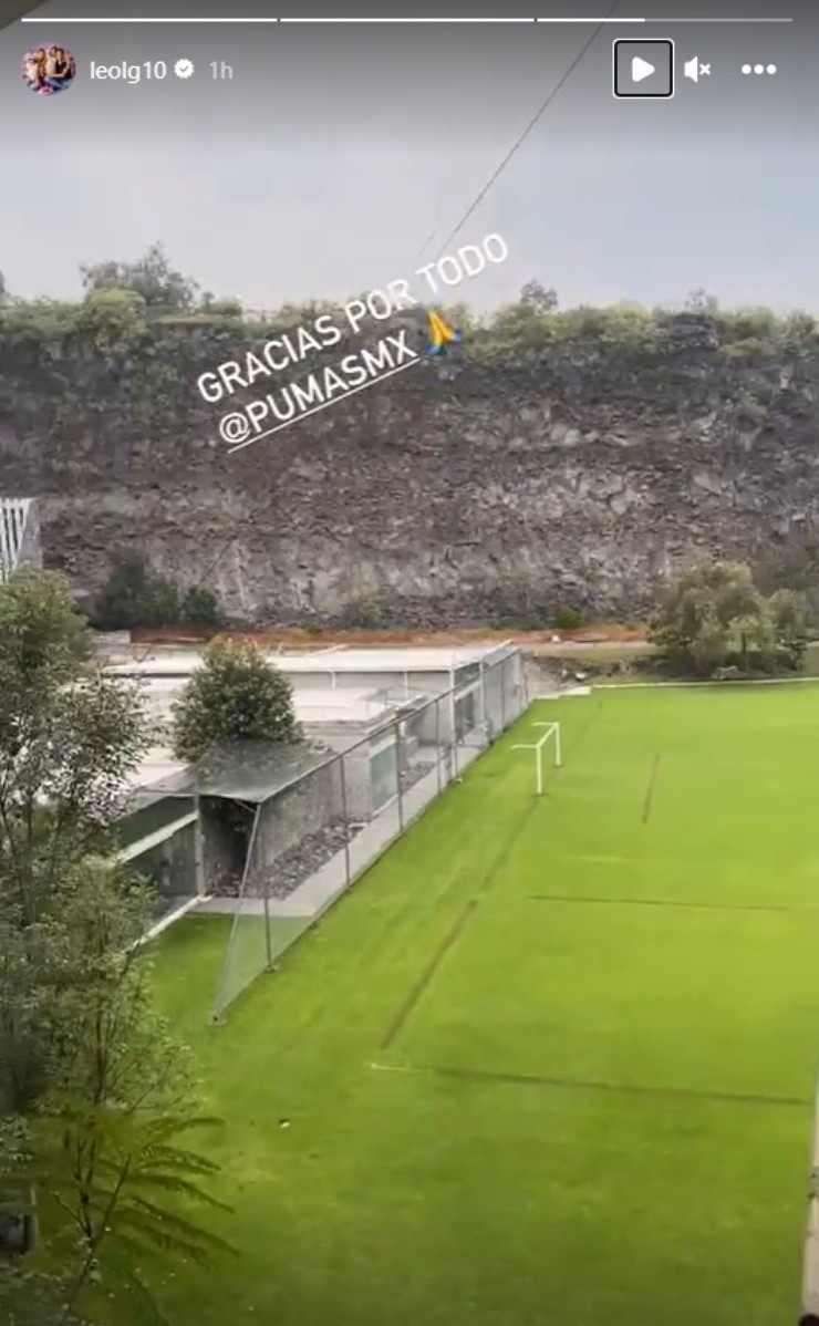 El mediocampista pasó por Cantera para despedirse (Captura de Instagram)