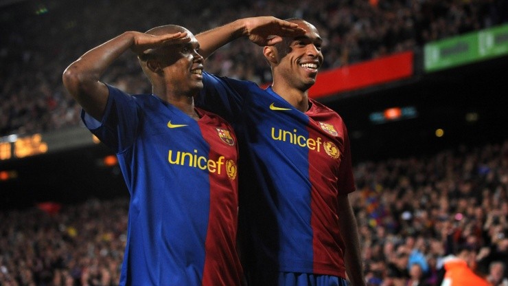 Thierry Henry y Samuel Eto'o