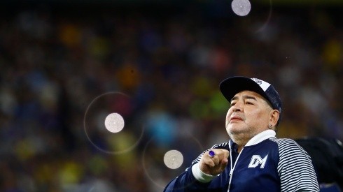 Maradona en su última vez en La Bombonera