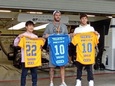 ¡Dos nuevos tigres! Gasly y Tsunouda reciben regalo de Gignac en el GP México