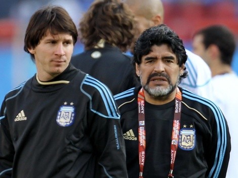 El posteo que Messi le dedicó a Maradona por su cumpleaños