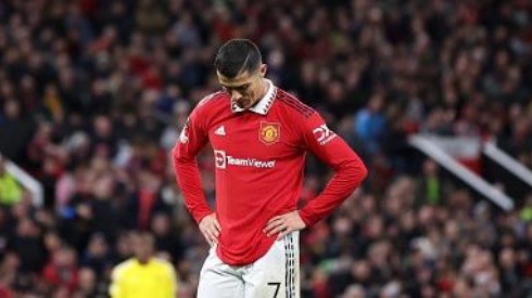 Naomi Baker/Getty Images - Cristiano Ronaldo, decepcionado em jogo pelo Manchester United