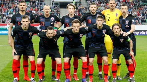 Jugadores de Croacia.