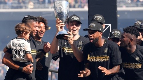 Gareth Bale levantando título de Conferencia Oeste con Los Angeles FC en MLS 2022