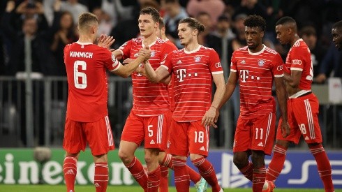 Bayern Múnich en festejo de gol.