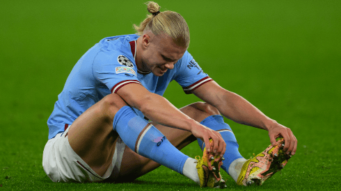 Erling Haaland, baja en el choque de Manchester City ante Sevilla por la Champions League 2022-2023