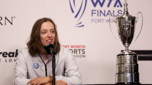 Iga Swiatek of Poland prior to the 2022 WTA Finals