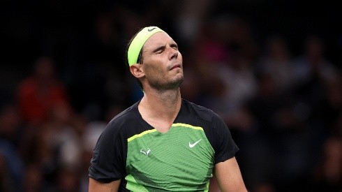 Rafael Nadal, afuera del Masters 1000 de París.