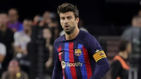 Gerard Piqué en juego con Barcelona.