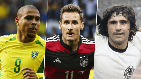 Ronaldo, Miroslav Klose y Gerd Muller, algunos de los goleadores históricos de mundiales.