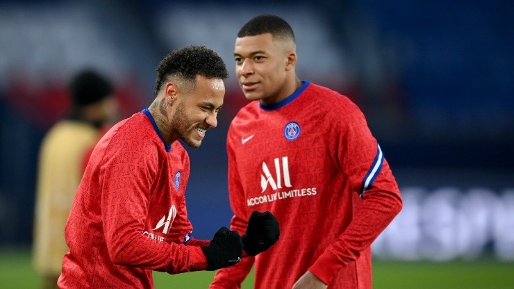 Neymar y Kylian Mbappé, figuras de PSG.