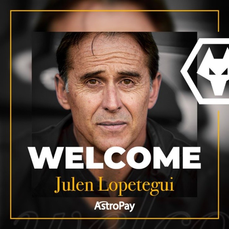 Lopetegui es el nuevo entrenador de Wolverhampton. Créditos: @Wolves