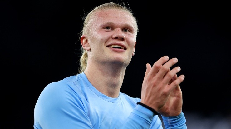 Erling Haaland of Manchester City. (Catherine Ivill/Getty Images)