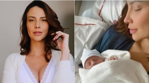 Camila Rodrigues celebra chegada do seu primeiro filho. Imagens: Reprodução/Instagram ofiical da atriz.