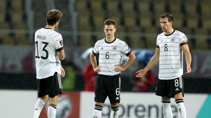 Thomas Müller, Joshua Kimmich y Leon Goretzka.