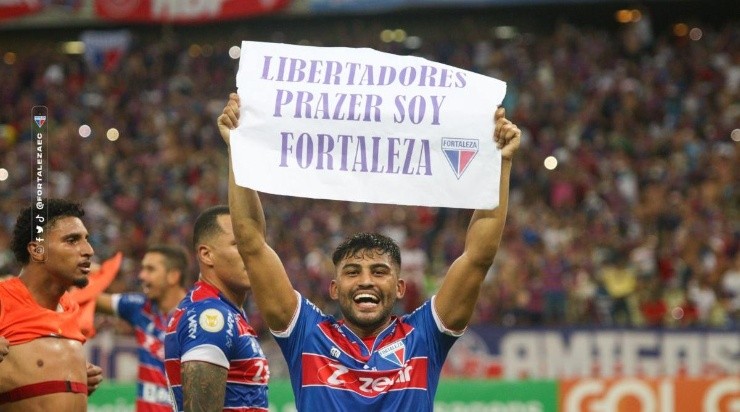 Foto: Leonardo Moreira/Twitter oficial Fortaleza - Fortaleza conseguiu vaga na Libertadores de 2022
