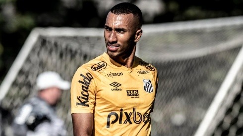 Foto: Ivan Storti/Santos FC/Divulgação - Lucas Braga: atacante está fora da próxima partida do Santos