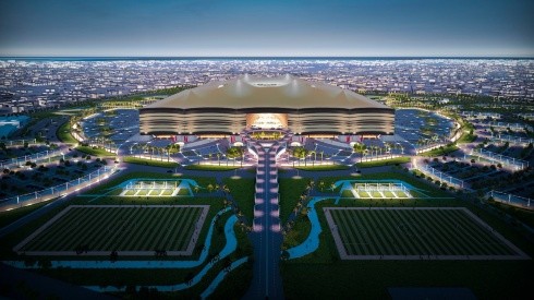 Impression of the Al Bayt Stadium in Al Khor City.