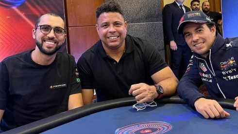 Rafael Moraes, Ronaldo e Sérgio Perez em evento de poker (Foto: Reprodução instagram oficial @rafaelmoraesgm)