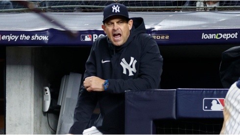 Manager Aaron Boone of the Yankees
