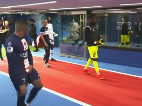 Mbappé y su "Pato Yáñez" luego de goleada del PSG en Francia