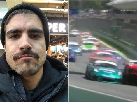Durante prova automobilística, Caio Castro sofre acidente e preocupa fãs