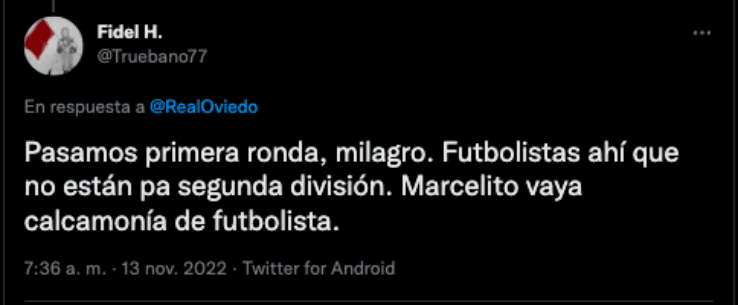 Críticas a Marcelo Flores | Twitter
