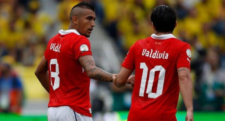 Valdivia considera a Vidal como uno de los mejores en la historia de nuestro fútbol | Foto: Archivo 