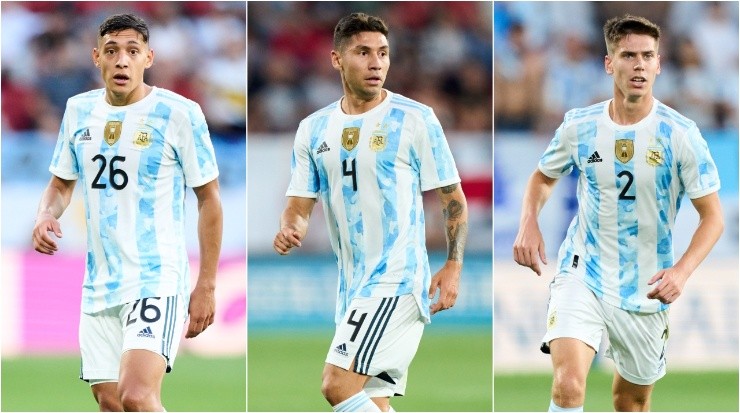 Nahuel Molina (l), Gonzalo Montiel (c), and Juan Foyth. (Getty Images)