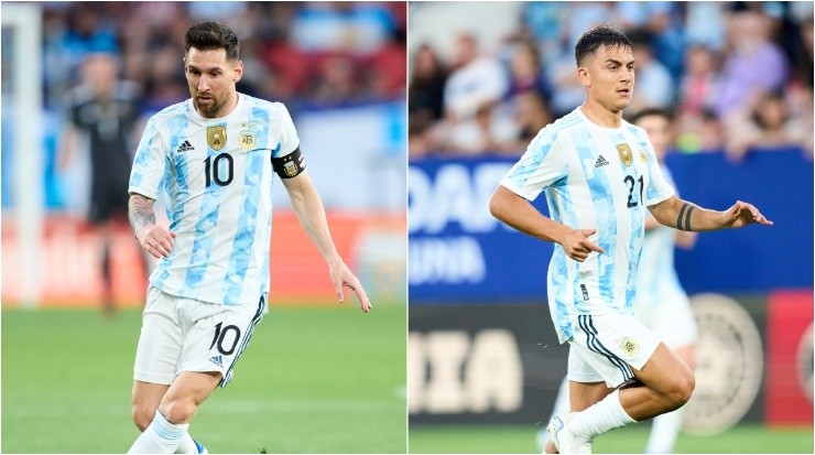 Lionel Messi (left) and Paulo Dybala. (Getty Images)