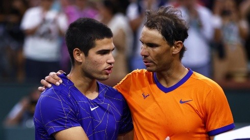 Carlos Alcaraz y Rafael Nadal.