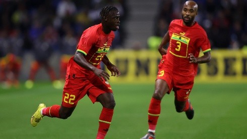 Ghana en acción de juego.